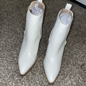 White Ankle Boots